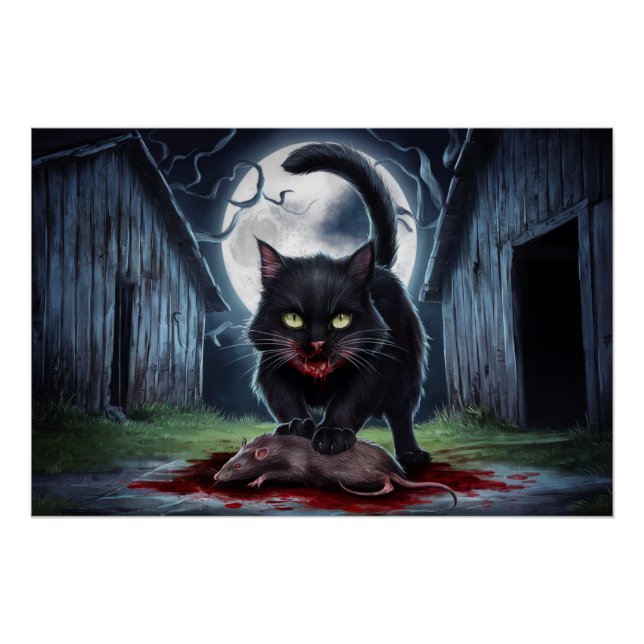 Poster Black Cat and Rat 03 (Vorderseite)