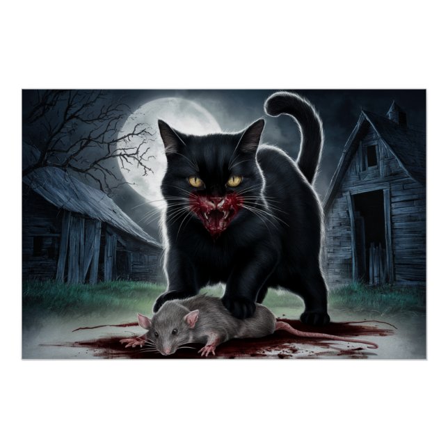 Poster Black Cat and Rat 06 (Vorderseite)