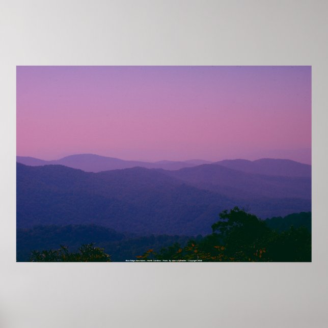 Poster Blue Ridge Mountains - North Carolina... (Vorne)