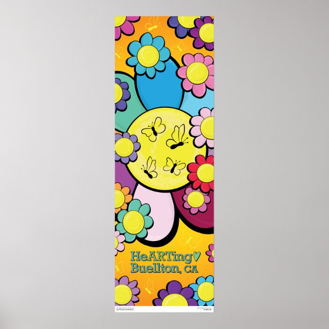 Poster - Blume Power - Buellton.Art (Vorne)