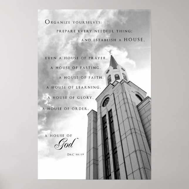 Poster - Boston Massachusetts LDS Temple (Vorne)
