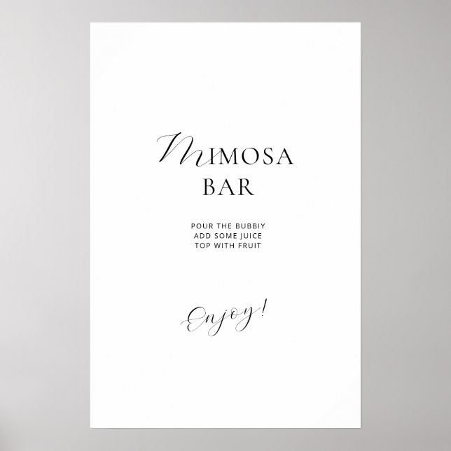 Poster Brautparty in einem eleganten Stil. (Vorne)