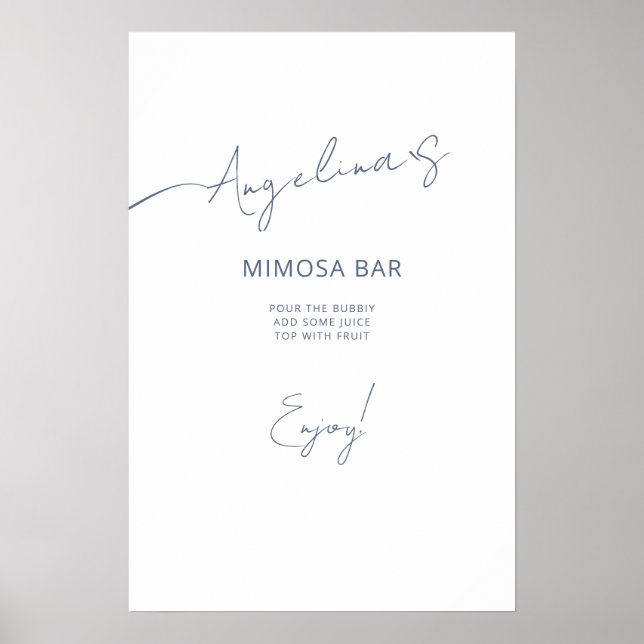 Poster Brautparty in einem eleganten Stil. (Vorne)