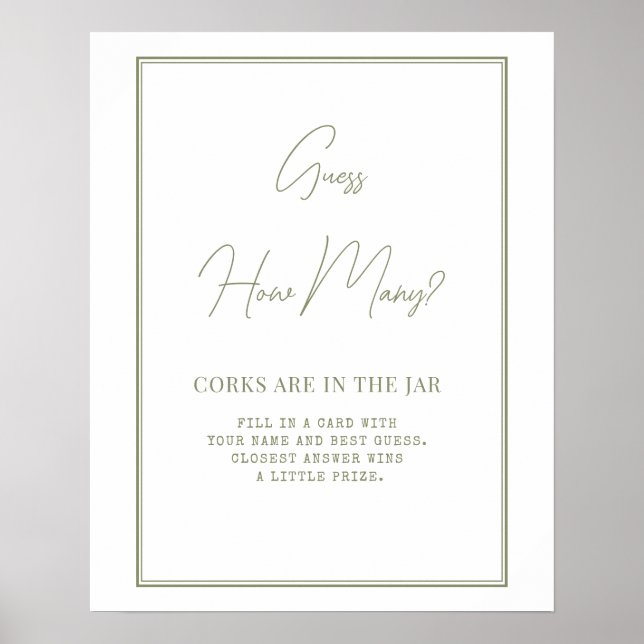 Poster Brautparty in einem eleganten Stil. (Vorne)