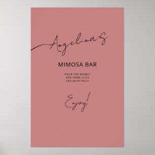 Poster Brautparty in einem eleganten Stil.