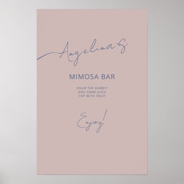 Poster Brautparty in einem eleganten Stil. (Vorne)