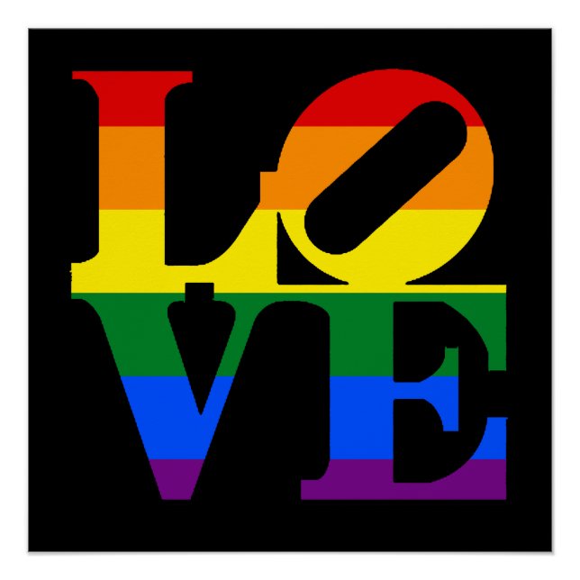 Pôster Brilhante Love LGBT Poster (Vorderseite)