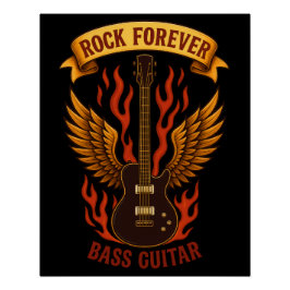 Poster brillant Music Rock Forever