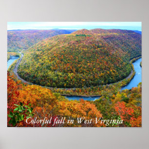 Poster Bunter Fall in West Virginia