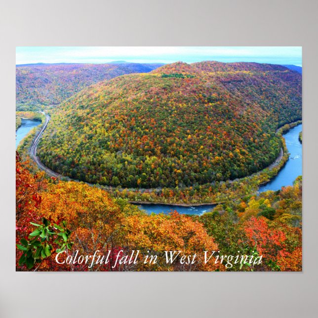 Poster Bunter Fall in West Virginia (Vorne)