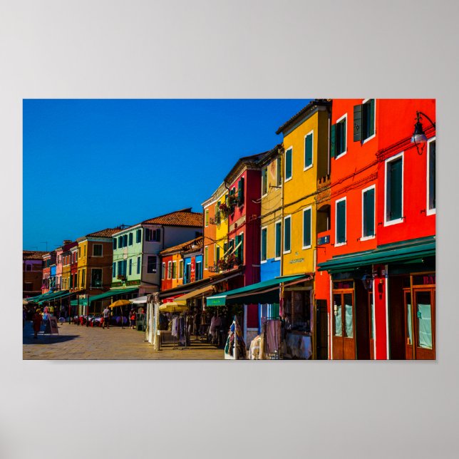 Poster, Burano, Italien Poster (Vorne)