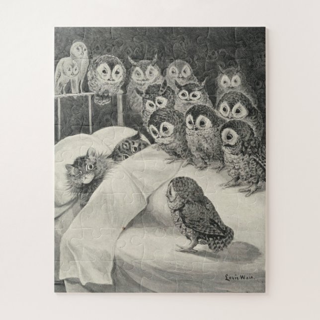 Póster Cats Nightmare. Louis Wain Puzzle (Vertikal)