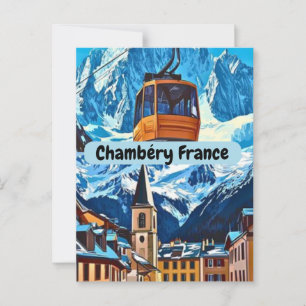 Poster Chambéry, Chambéry Wall Art, Chambéry Print Postkarte