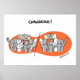 Poster "Changeons par l’beispielle" !
