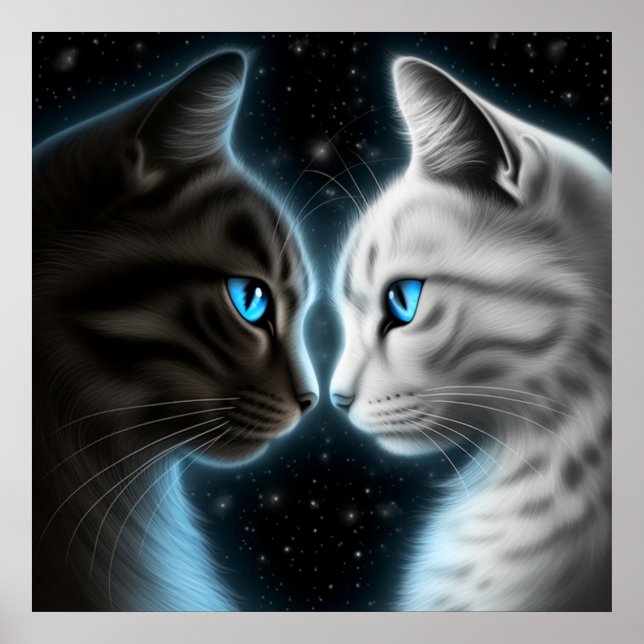 Poster-Chat-Gesicht Poster (Vorne)