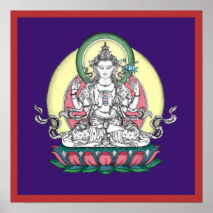 POSTER Chenrezig / Avalokiteshvara - ab $ 14,25