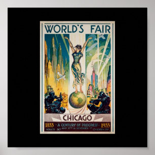 Poster-Chicago World's Fair Century of Progress 3 Poster