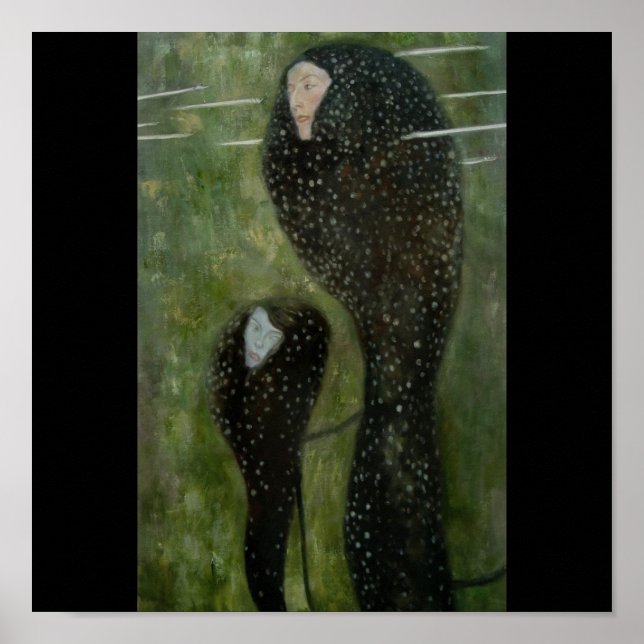 Poster-Classic Art-Klimt-Mermaids Poster (Vorne)