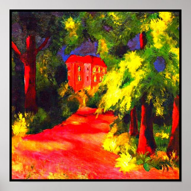 Poster-Classic/Vintag-August-Macke 115 Poster (Vorne)