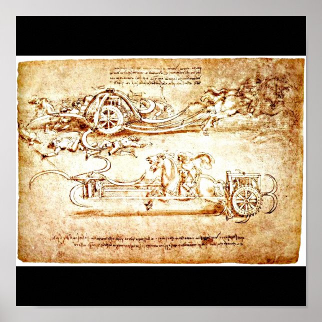 Poster-Classic/Vintag-Leonardo da Vinci 3 Poster (Vorne)