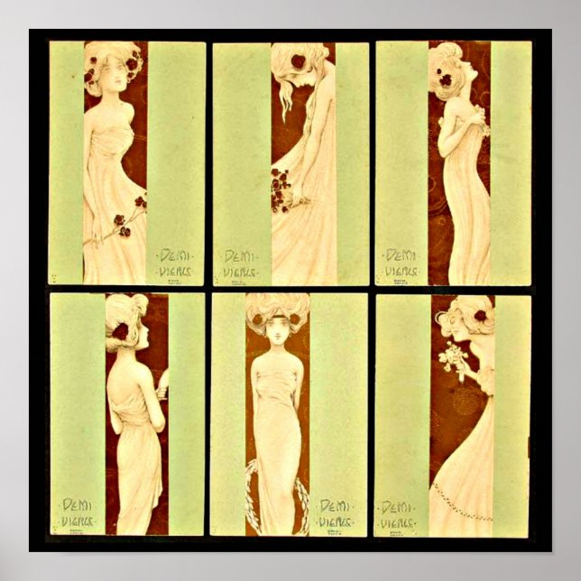 Poster-Classic/Vintag-Raphael Kirchner 4 Poster (Vorne)