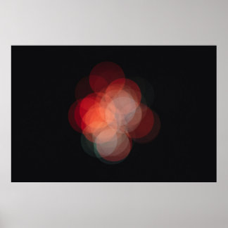Póster con fotografía efecto bokeh poster