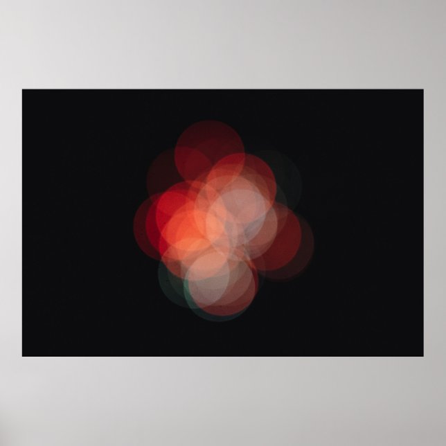 Póster con fotografía efecto bokeh poster (Vorne)