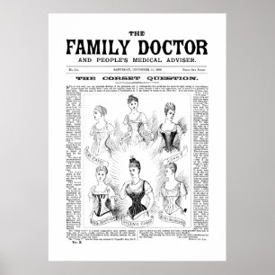 Poster Corsets The Family Doctor Dec 21 1889