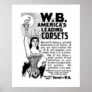 Poster Corsets The Ladys World Januar 1896