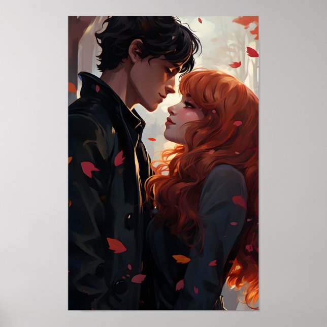 Poster - Couple Liebe Kiss (Vorne)