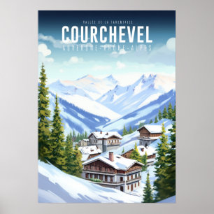 Poster Courchevel - Frankreich - Auvergne-Rhône-Al