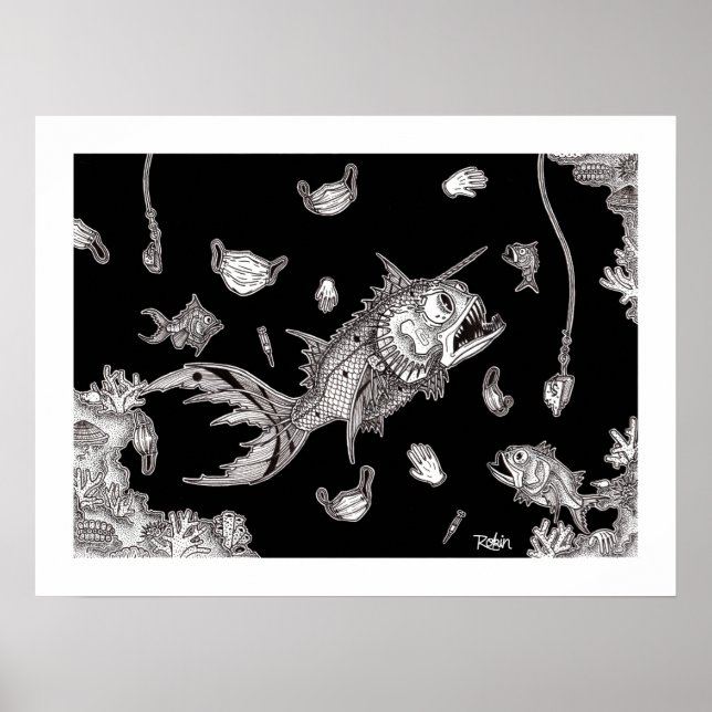 Poster Covid Fish (Vorne)