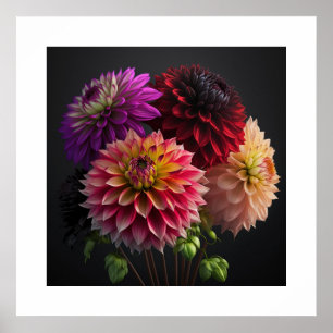 Poster Dahlia Blume