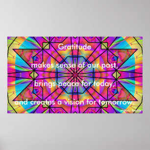 Poster "Dankbarkeit macht Sinn"