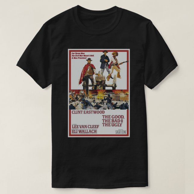 Poster Das Gute Das Schlechte und das Ugule Poster T-Shirt (Design vorne)