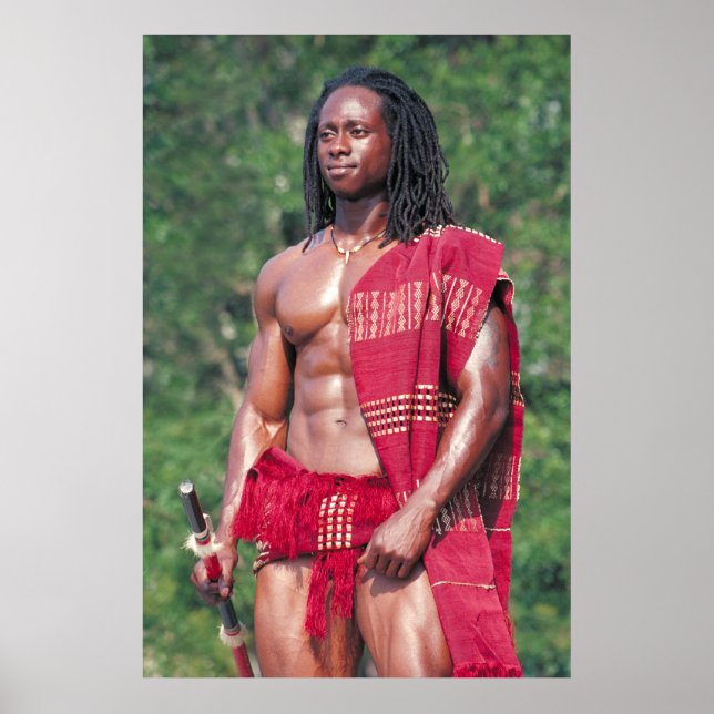Poster, David Adomah als "The Afrikan" Poster (Vorne)