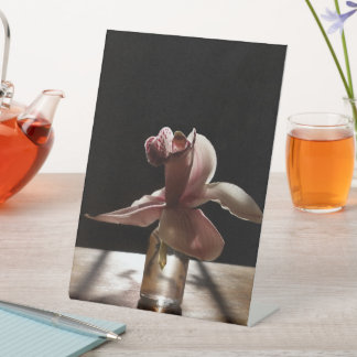 Póster De Madera Orquidea Sockelschild