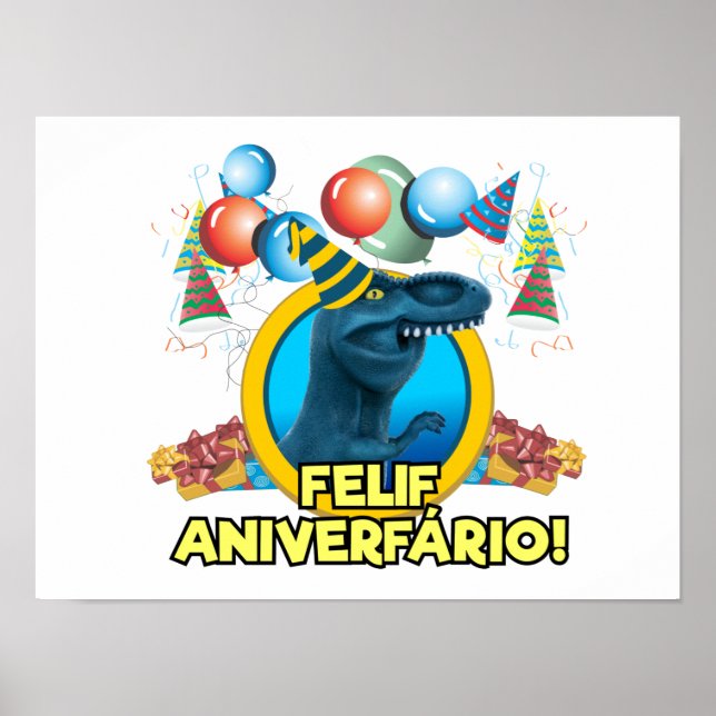 Poster de papel Festa Dinofauro (Vorne)