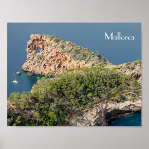 póster de Sa Foradada en la isla de Mallorca Poster