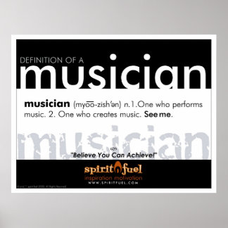Poster Definition - Musiker