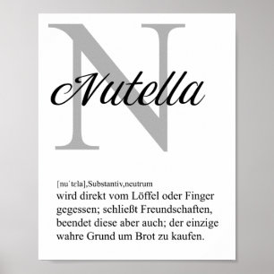 Poster Definition Nutella