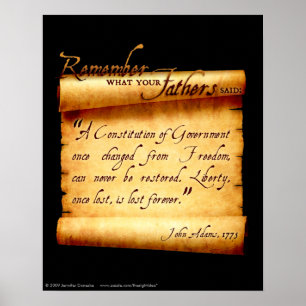 Poster - Denken Sie daran, was Ihre Väter gesagt h