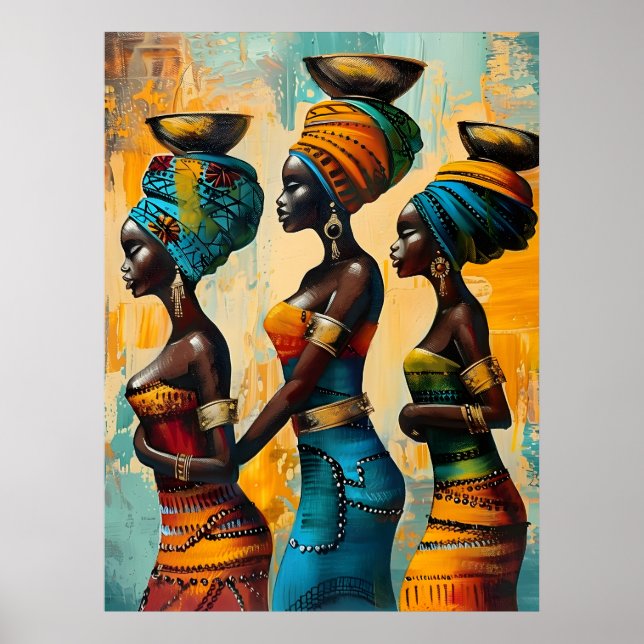 Poster der Afrikanerin (Vorne)