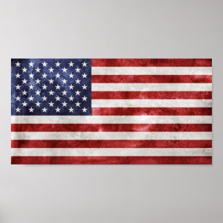 Poster der amerikanischen Flagge