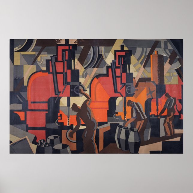 Poster der Automobilindustrie AB 14.95 Uhr (Vorne)