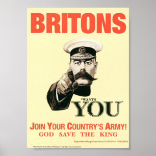 Poster der britischen Armee