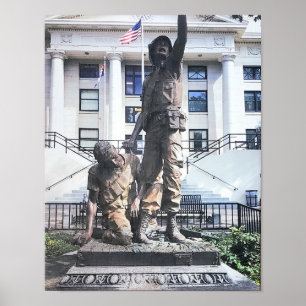 Poster der Brüder in Armen verwundete Soldaten