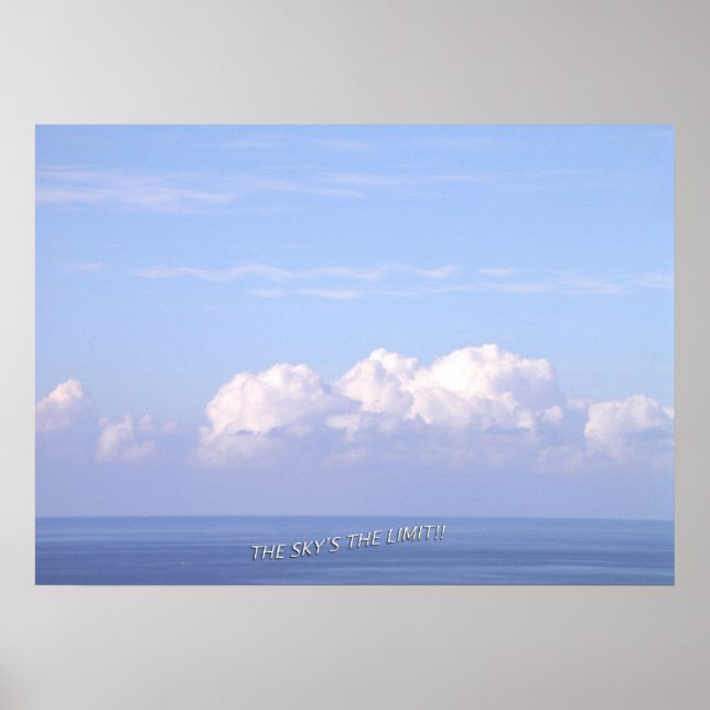 Poster "Der Himmel ist das Limit" (Vorne)