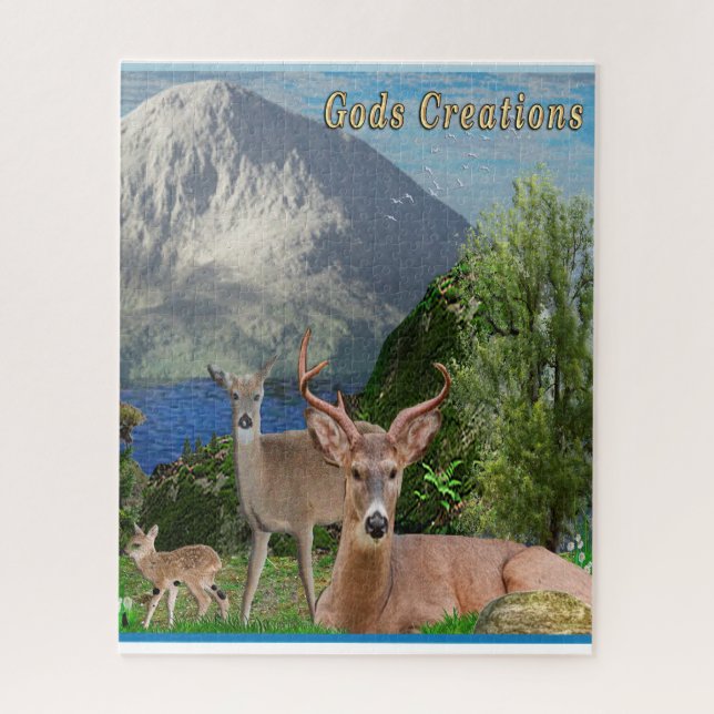 Poster der Hirschkunst Puzzle (Vertikal)