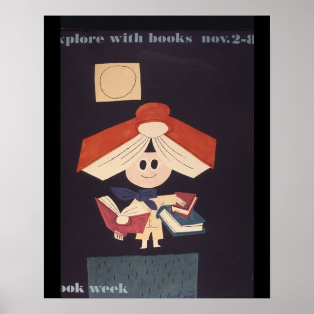 Poster der Kinderbuchwoche 1958 (Vorne)